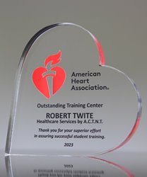 Custom made acrylic heart award – AWARDS & MEDAL STUDIO