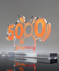 1000 Classes 1000 Class Milestone Celebration Tee Orange Theory