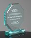 Picture of Beveled Jade Acrylic Octagon Award