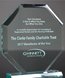 Picture of Beveled Jade Acrylic Octagon Award