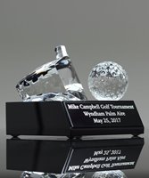 Picture of Crystal Golf Driver & Ball Trophy
