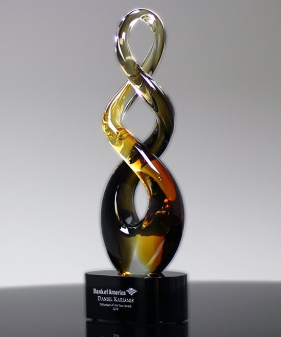 Home / Corporate Awards / Glass Awards / Teamwork Art Glass Award