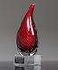 Picture of Crimson Trend Art Glass Flame Award