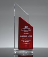Picture of Red Success Crystal Award