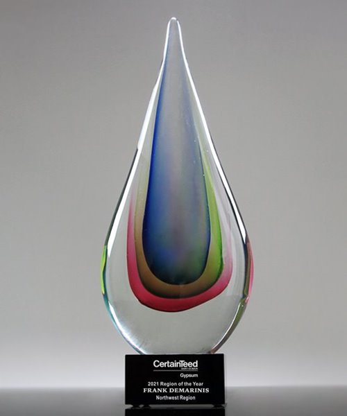 Picture of Eminence Art Glass Flame Trophy