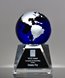 Picture of Blue Globe Crystal Trophy - Medium Size