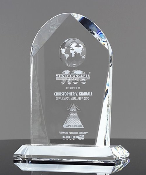 Home / Crystal Arch Globe Award