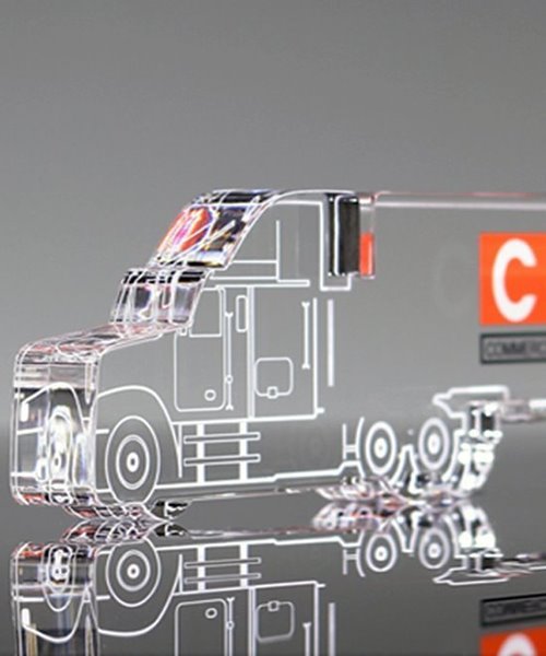 Acrylic Tractor Trailer Semi Truck Award