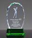 Picture of Golfer 3-D Crystal Trophy