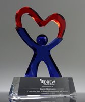 Picture of Custom Crystal Award - Two Tone Logo
