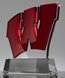 Picture of Custom Crystal Trophy - Red Overlay