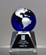 Picture of Blue Globe Crystal Trophy - Large Size