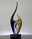 Picture of Contemporary Colorful Flame Art Glass - Large