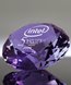 Picture of Purple Crystal Diamond Paperweight