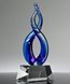 Picture of Sapphire Helix Art Glass Award