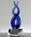 Picture of Sapphire Helix Art Glass Award