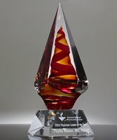 Picture of Sinuous Diamond Art Glass Award