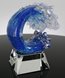 Picture of Force of Nature Art Glass Wave Award