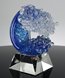 Picture of Force of Nature Art Glass Wave Award