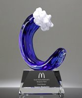 Picture of Artful Sapphire Wave Trophy