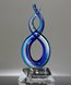 Picture of Sapphire Ascent Helix Art Glass Award