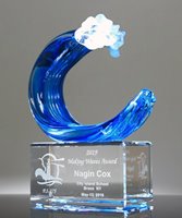 Picture of Tidal Wave Art Glass Award