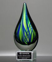 Picture of Contemporary Art Glass Trophy