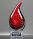 Picture of Crimson Trend Art Glass Flame Award