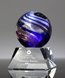 Picture of Gilded Sea Sphere Art Glass Award