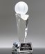 Picture of Basketball Icon Crystal Trophy with Plate