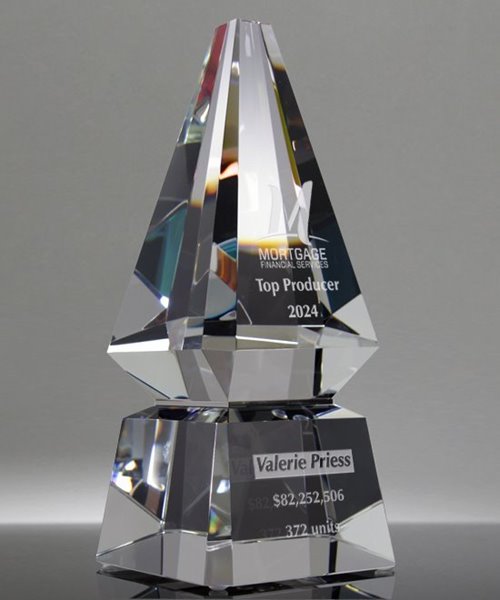 Picture of Majestic Tower Crystal Prism Award