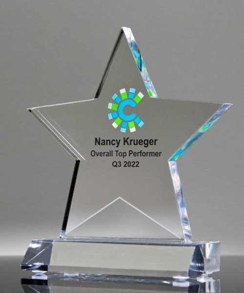 Picture of Excellence Star Award with Full Color Imprint