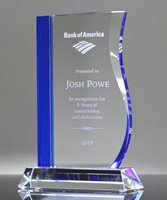 Picture of Blue Crystal Wave Trophy