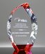 Picture of Diamond Edge Flame Red Crystal Award