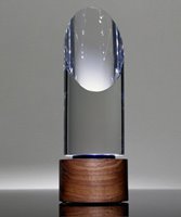 Picture of Azure Crystal Slant Cylinder Award