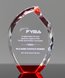 Picture of Diamond Edge Flame Red Crystal Award