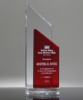 Picture of Red Success Crystal Award