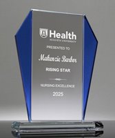 Picture of Newbury Blue Starfire Glass Award