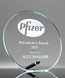 Picture of Laser Etched Glass Circle Award