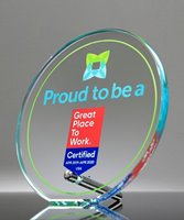 Picture of UV Printed Glass Circle Award