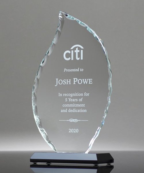 Picture of Facet Flame Glass Award