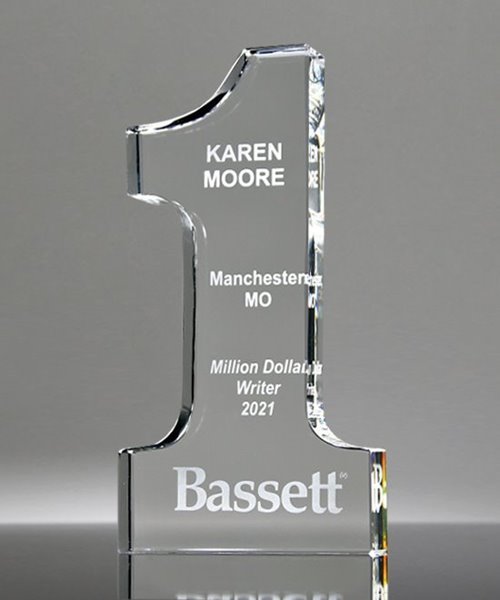 Picture of Number 1 Crystal Award