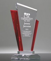 Picture of Distinction Ruby Crystal Award