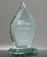 Picture of Beveled Glass Flame Award