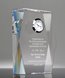 Picture of Faceted Crystal Clock Award