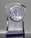 Picture of Sapphire Crystal Timekeeper - Desk Clock Award