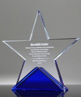 Picture of Laser Engraved Crystal Star Award