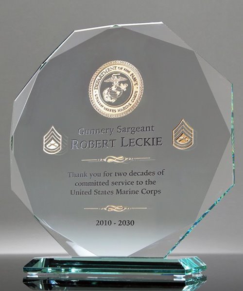 Picture of Military Service Crystal Award