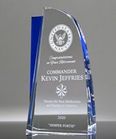 Picture of US Navy Officer Retirement Award