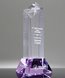 Picture of Diamond Tower Purple Crystal Award